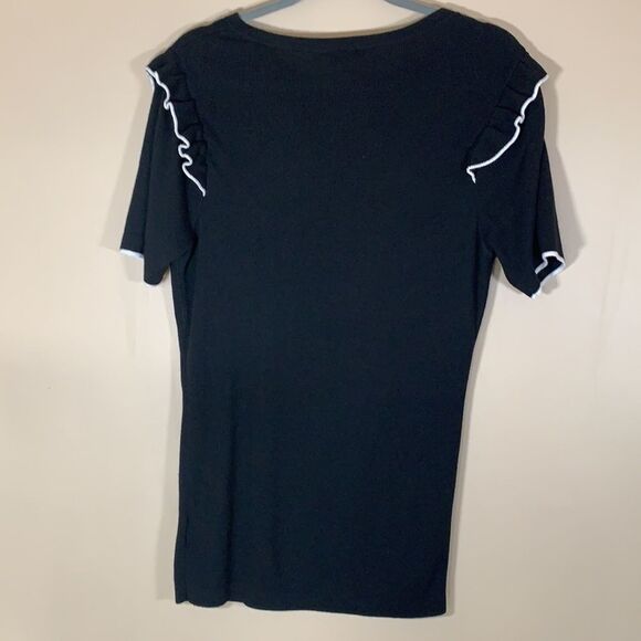 Torrid Black Tunic Top with Ruffle Sleeves - Picture 2 of 4